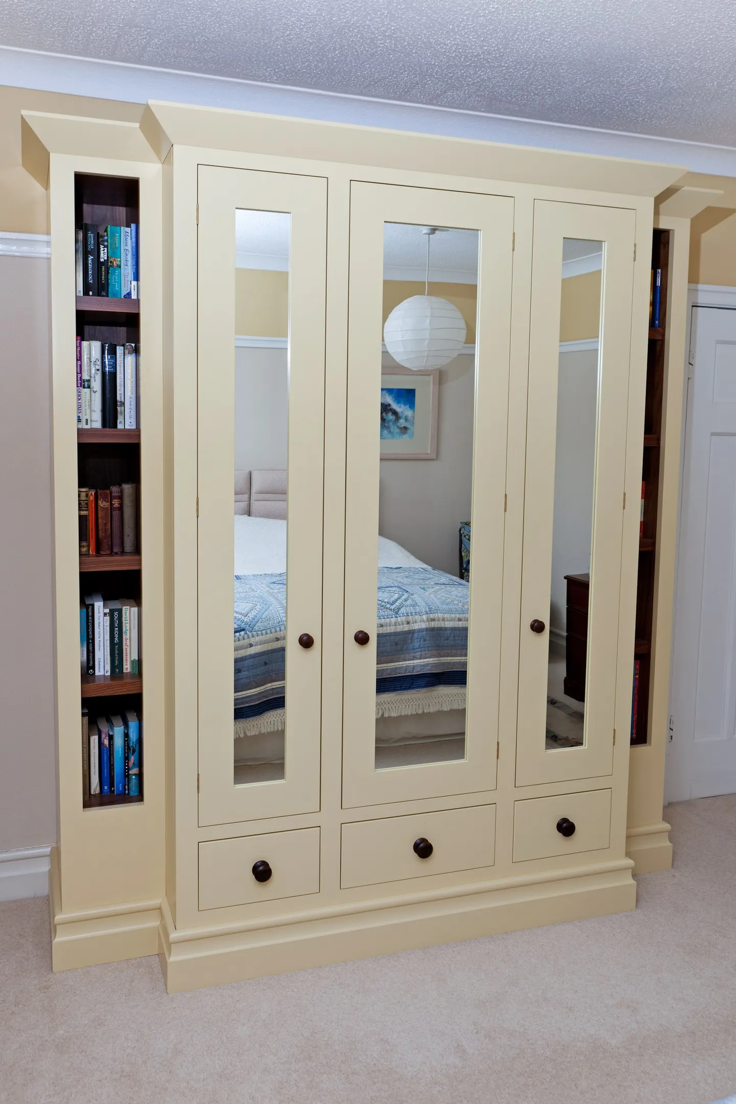 Cream & Walnut Wardrobes